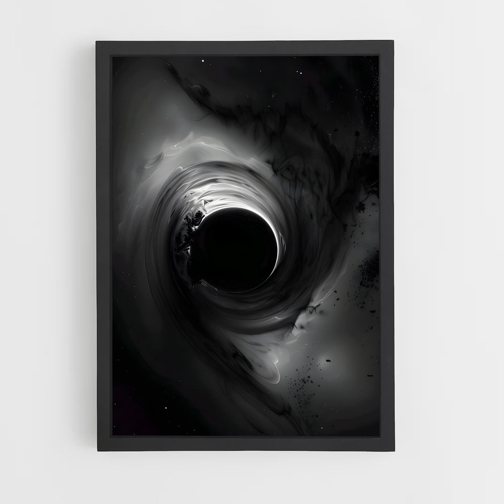 Poster Voyage dans le Néant – affiche Trou Noir (vue 2)